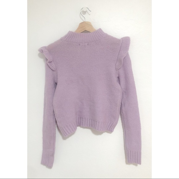 Wild Fable Ruffle Women’s Crop Sweater - Picture 2 of 2